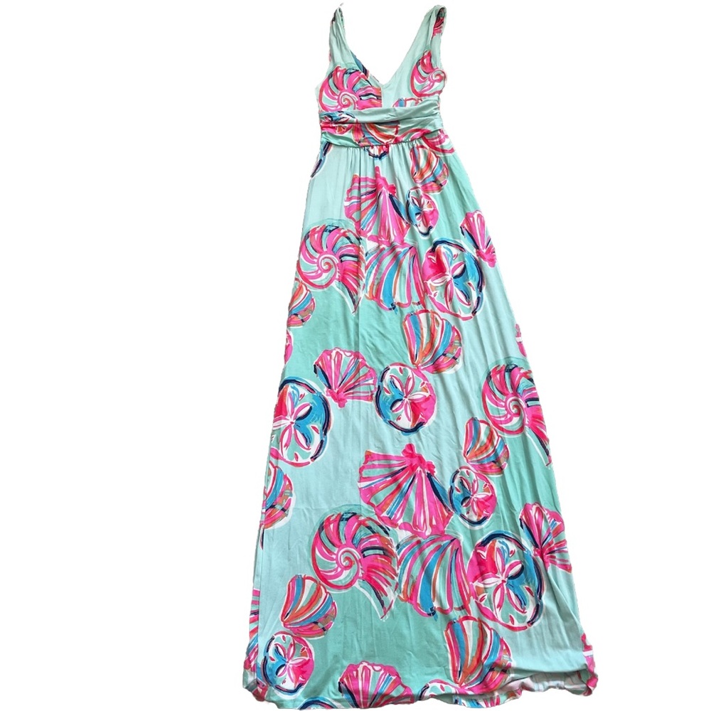 LILLY PULITZER SLOANE MAXI DRESS SIZE XS PRETTY FEMININE DAINTY STYLISH - Picture 2 of 7